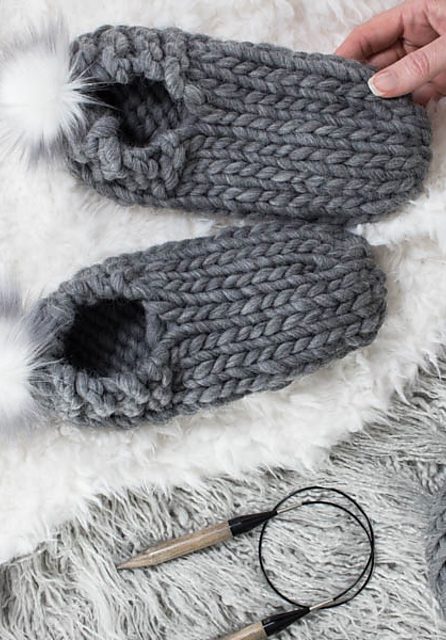 45-knitted-slippers-pattern-the-sweetest-ideas-for-women-2019